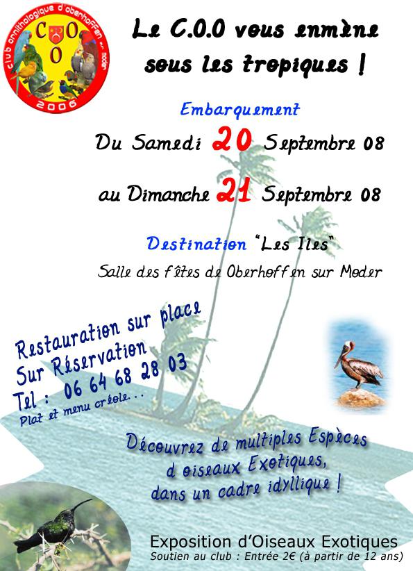 Exposition d'oiseaux exotique du COO, 2008, club ornithologique de Oberhoffen sur moder